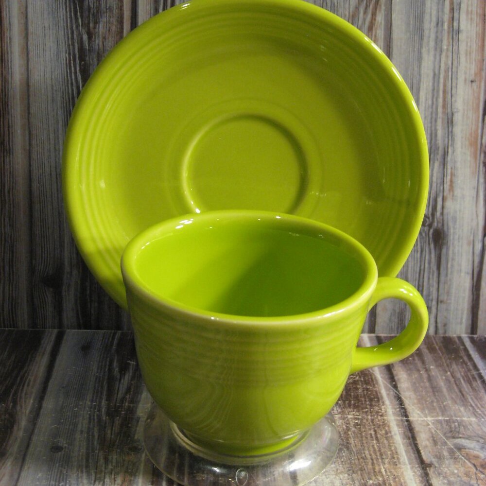 FIESTA BY HOMER LAUGHLIN LEMONGRASS CUP & SAUCER SET